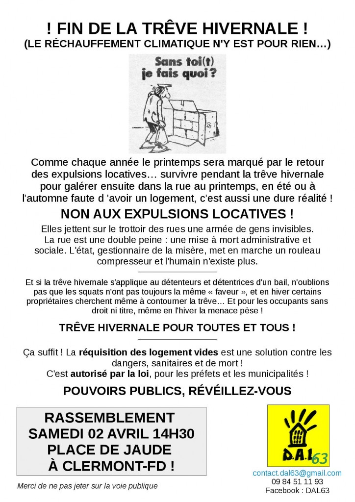 Treve Hivernale Fin De Bail